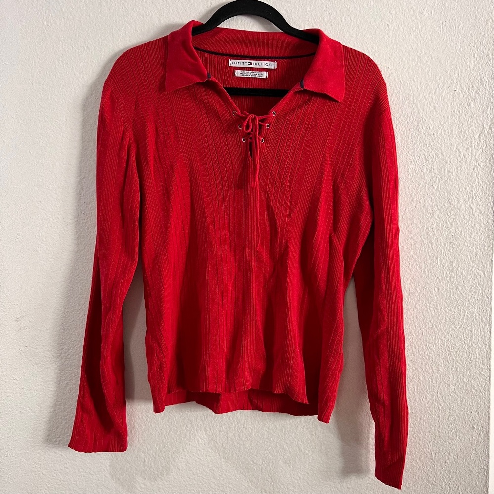Tommy Hilfiger Red long sleeve